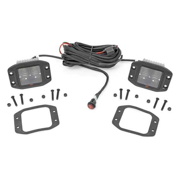 Rough Country 2" Spectrum Series Flush Mount OSRAM LED Lights | Flood - 80803