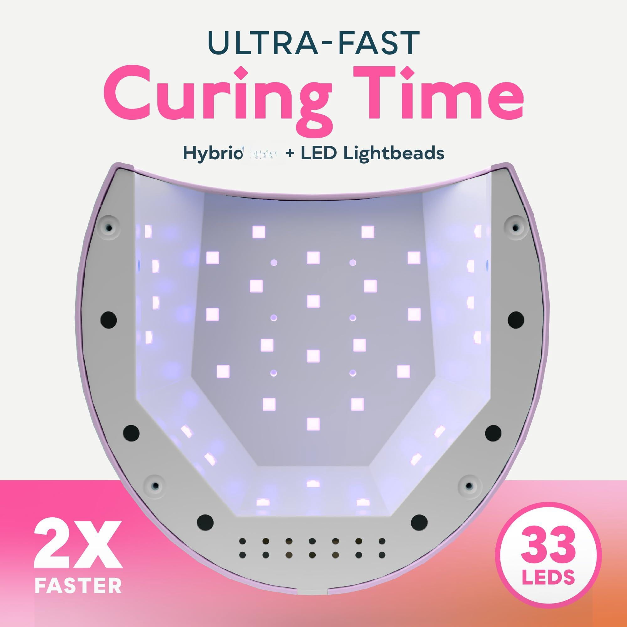 Uv Led Light For Nails  Dryer Gel Polish With Auto Sensor 33 Leds 4 Timers Settings Sun2c Purple