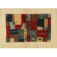 thumbnail image 1 of Ahgly Company Machine Washable Indoor Rectangle Contemporary Red Brown Area Rugs, 2' x 3', 1 of 7