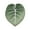Moody Green, variant on Philodendron Gloriosum Leaf Pillow - Moody Green