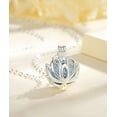 thumbnail image 2 of facai-Aromatherapy Necklace Lava Stone Rock Essential Oil Diffuser Locket Pendant Jewelry Set for Women, 2 of 4