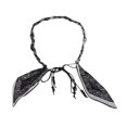 thumbnail image 1 of Cinturón de cintura ajustable de estilo trenzado D en negro de Unique Bargains, 1 of 5