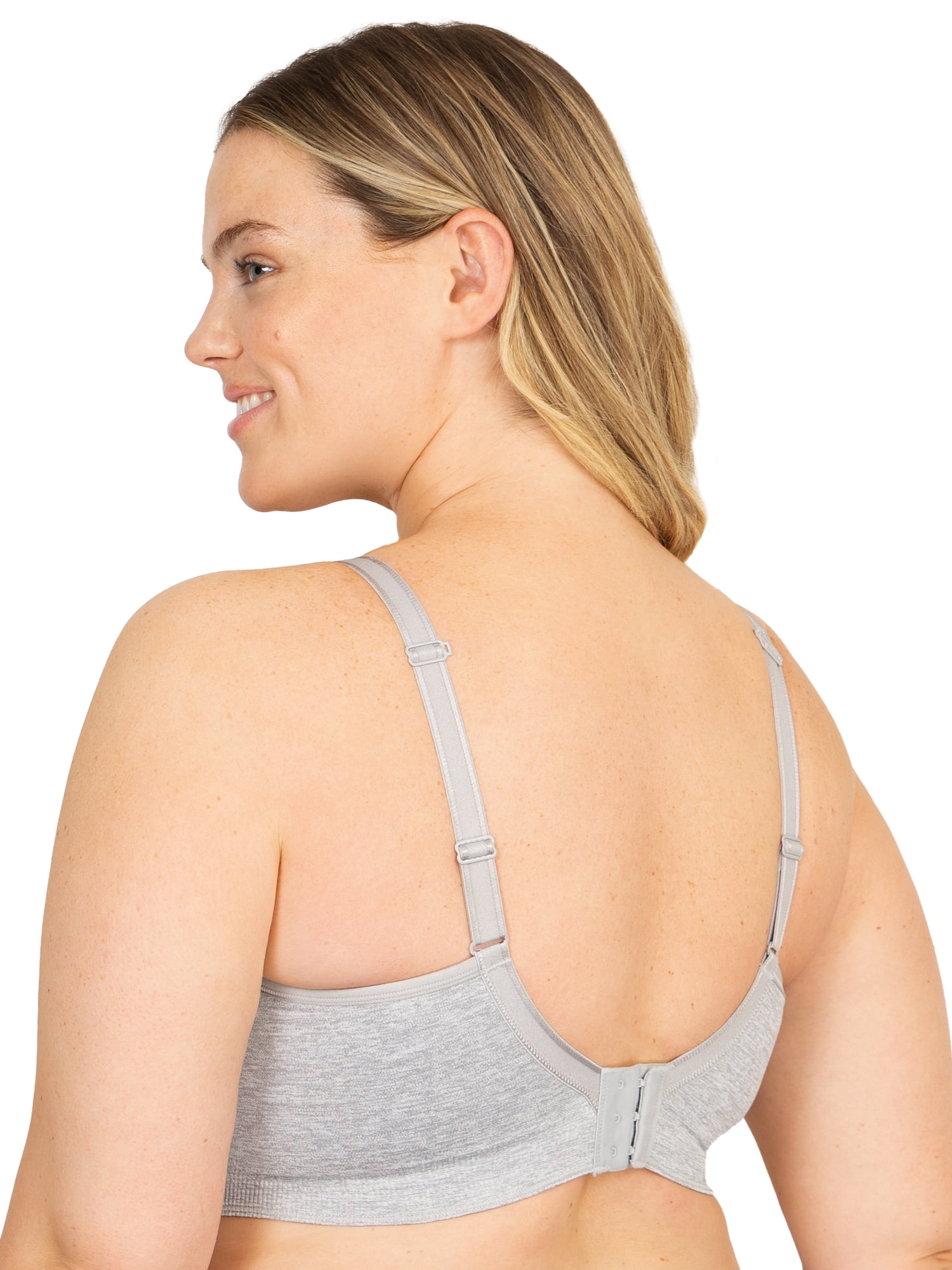 Fit for Me by Fruit of the Loom Women's Supportive Seamless Wirefree Bra, Style FT1048, Sizes L to 4XL