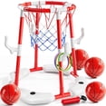 thumbnail image 1 of Canasta de baloncesto para piscina NIPLOOOW 2 en 1 flotante con 4 pelotas y bomba, 1 of 6