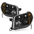 thumbnail image 2 of AKKON - For Honda Pilot Black Driver Left + Passenger Right Side Projector Headlights Head Lamps Replacement Set, 2 of 7