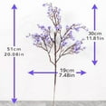 thumbnail image 4 of 6pcs Babys Breath Artificial Flowers Fake Silk Real Touch Floral Bouquet Home Office Farmhouse Wedding Centerpiece Arrangements Decor for Vase, 4 of 9