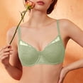 thumbnail image 3 of FITORON Womens Breathable Wireless Bra Green - Lace Bralette for Everyday Comfort & Support, Seamless Mesh, Sizes S-XXXL,Size XL, 3 of 6