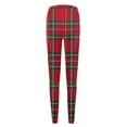 thumbnail image 5 of Women'S Casual Pants Winter Plaid Printed Fashion Casual Long Pants Slim Fit Stretchy High Waist Leggings, 5 of 5