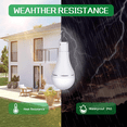 thumbnail image 2 of Portable LED Solar Bulb Light Emergency Light Outdoor Camping Night Light Solar Garden Light, 2 of 6