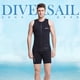 thumbnail image 4 of Chaleco de buceo PROTECCIÓN TERMAL PARA HOMBRES TERMALES DE PROTECCIÓN UV con cremallera frontal Transmisión de traje de baño para aeróbicos de agua Piragüismo Surfing Kayak S 3mm Scienceny OD003695-01, 4 of 7