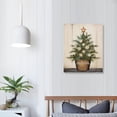 thumbnail image 3 of Nawypu  Rustic Seashell Christmas Tree Canvas Wall Art,, 3 of 4
