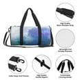 thumbnail image 6 of ZICANCN Abstract Blue Violet Travel Duffle Bag, Sports Tote Gym Bag Weekenders Bags for Women Men, 6 of 8