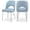Light Blue, variant on Meridian Furniture Logan Light Blue Vegan Leather Dining Chair