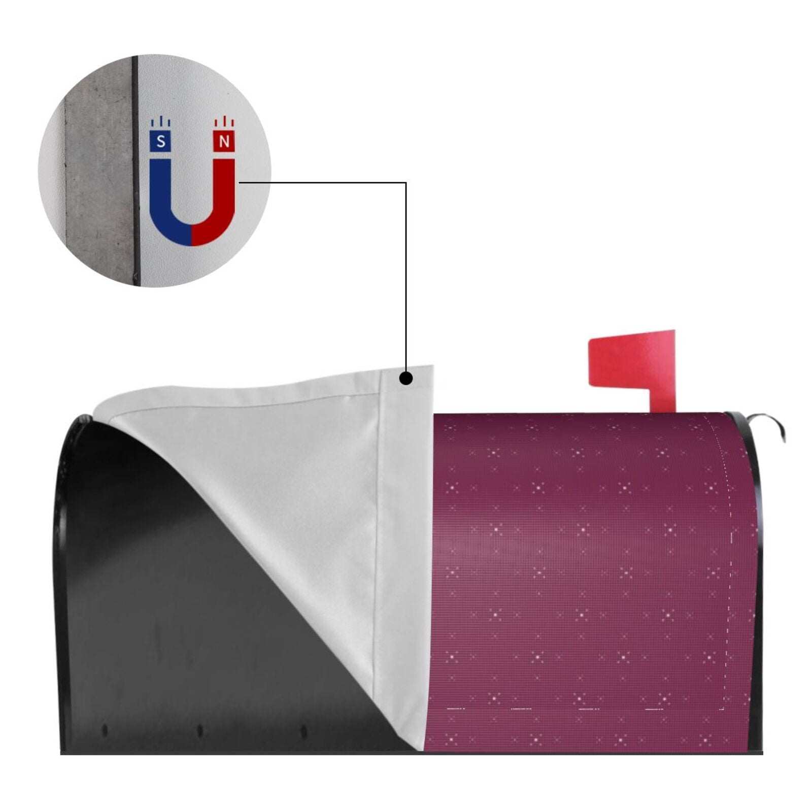 Kdxio Magnetic Mailbox Cover 21x18 in Mailbox Cover Outdoor Decoration Holiday Mailbox Covers for Home Garden Yard-21x18 in