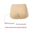 thumbnail image 5 of FANNYC Shapewear For Women High Waist Tummy Control Thong Panty Stomach Shapewear Waist Cincher Girdle Slimmer Body Shaper Butt Lifter Shaper With Butt Pad ,Black/Apricot, 5 of 6