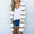 thumbnail image 2 of Baqcunre Cardigan For Women Women'S Printed Fashion Casual Pocket Long Sleeved Cardigan Womens Fall Fashion 2023 Sweaters For Women White XXL, 2 of 6