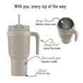 thumbnail image 2 of Reduce Cold1 40oz Tumbler with Handle, Stainless Steel, Sand Leopard, 2 of 11