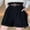 Black, variant on MRULIC shorts for women Women's Summer High Waist Pleated Loose Casual Super Soft Pocket Corduroy Wide Leg Shorts White   M