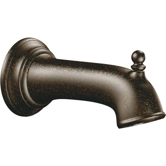 Moen 3814ORB Brantford 1/2-Inch Slip Fit Connection Diverter Tub Spout, Oil Rubbed Bronze