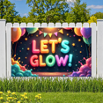 thumbnail image 7 of Yatrandify Neon Glow Party Banner Colorful Balloons Let's for Party Celebration Event Decoration Indoor, 7 of 7