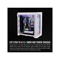 thumbnail image 2 of Thermaltake CTE C700 TG ARGB Snow Mid Tower with Centralized Thermal Efficiency Design; 3x140mm White CT140 ARGB Fans Pre-Installed; Tempered Glass Front & Side Panel; CA-1X7-00F6WN-01; White, 2 of 5