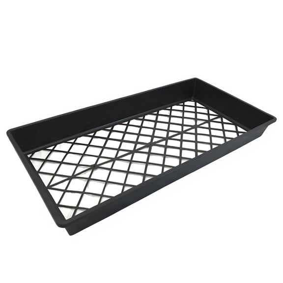 Black Plastic Web Tray 11x21 – Durable Plant Propagation and Seed Starter Tray - 50 Packs