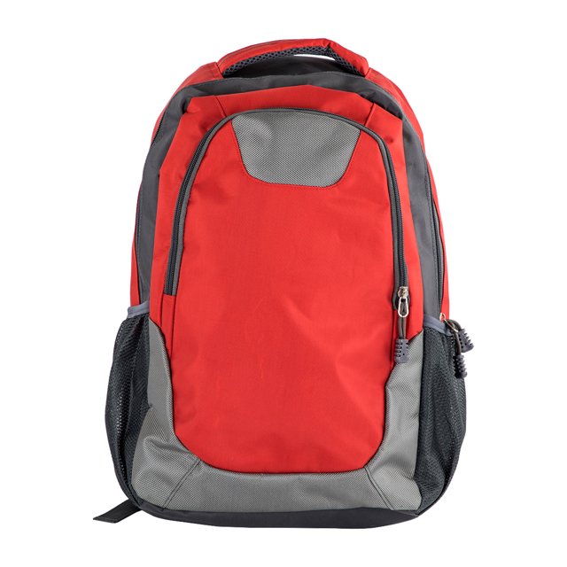 Mochila de 2 compartimentos con espacio para laptop max. de 16 pulgadas, 2 bolsillos laterales de red y compartimento central con cierre y divisor interno. Respaldo y tirantes acojinados.
