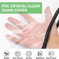 thumbnail image 7 of OIUR 2 Pcs Salon Chair Cover Waterproof Salon Seat Protectors Clear Hairdressing Chair Back Covers for Most Standard Chairs Spa Chairs, 7 of 7