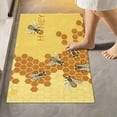 thumbnail image 2 of Coolnut Bathroom Rug Mat Honey Bee Bath Mat Super Soft Absorbent Plush Shaggy Bath Rugs Non Slip Quick Dry Bath Carpet for Bathroom Floor Tub Shower, 24x16 Inches Home Decor Gifts, 2 of 5