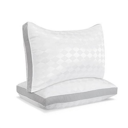 Beckham Hotel Collection Gusset Gel Pillow 2pack Diamond