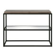 thumbnail image 4 of Evelyn&Zoe Hector 42" Wide Rectangular Console Table, Blackened Bronze/Rustic Oak, 4 of 9