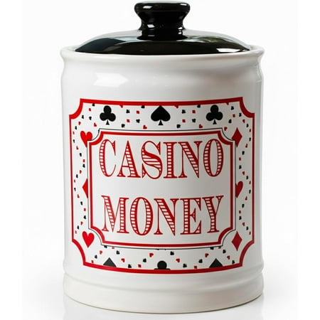 Jars | Casino Money Piggy Bank, Ceramic Slot Machine Coin Bank | Gifts for Women, Men, Dad, Friends | Gambling Gift Ideas for Poker Players and Casino Lovers$$Home Decor, Kitchen, & Other