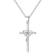 thumbnail image 1 of Xiao Hua Collar de plata de ley 925 con cruz de cristal de circón, ideal como regalo para hombres y mujeres., 1 of 3
