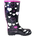thumbnail image 3 of Women's Rain Boots Waterpoof Rubber Mid Calf Colors Wellie Snow Rainboot, 3 of 4