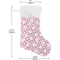 thumbnail image 2 of GZHJMY Cute Rabbit Pink Dots Christmas Stockings 1PCS, Large Xmas Stockings Gift Decorations and Party Supplies,Used for Fireplace Decoration Socks Christmas Tree Decoration, 2 of 7