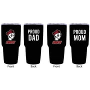 Ohio Wesleyan University Proud Mom and Dad 24 oz Insulated Stainless Steel Tumblers 2 Pack Black.