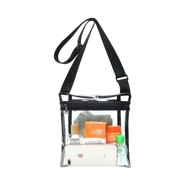 Sunyok Clear Shoulder Bag ,Transparent Crossbody Bag with Internal Pocket and Adjustable ShoulderStadium Approved Clear Concert Purse with Inner 