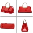 thumbnail image 2 of Bolso de mujer con correa para el hombro Bolso de hombro de charol de PU rosa rojo kaili Sencillez, 2 of 5