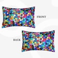 thumbnail image 4 of Daiia Colorful Tie Dye Stained Glass 2 Bedding Waterproof Pillow Protector Zippered Queen – Bed Bug Proof Pillow Encasement-16"x24", 4 of 9
