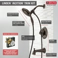 thumbnail image 7 of Delta Linden MonitorÂ® 17 Series Tub & Shower Trim with In2itionÂ® in Venetian Bronze T17494-RB-I, 7 of 7