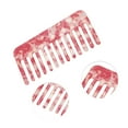 thumbnail image 3 of Unique Bargains 1 Pc Vintage Portable Wide Tooth Comb Red Imitation Acetic Acid, 3 of 6