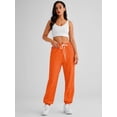 thumbnail image 2 of Women's Cinch Bottom Sweatpants High Waisted Athletic Joggers, 2 of 6