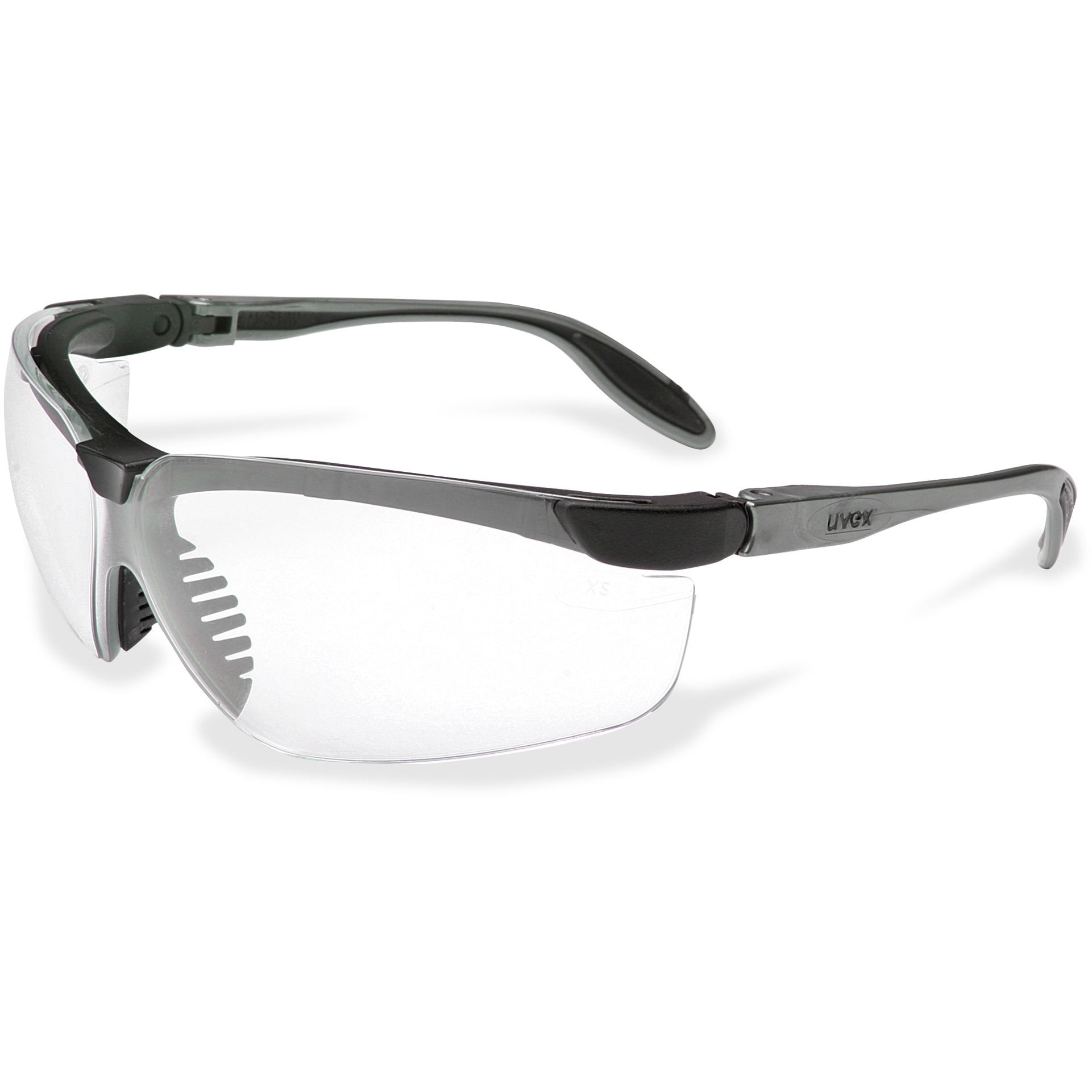 Uvex A950 Safety Glasses +1.50 Bi-focal Readers Sporty Black Frame, 