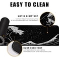 thumbnail image 4 of Japanese Sea Wave Gaming Mouse Pad Kanagawa Black Desk Mat Kawaii Mousepad Mouse Pad, Extra Large Deskmat Cut Laptop Mouse Pads Decor, 4 of 6