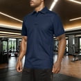 thumbnail image 2 of Men's Performance Shirt Short Sleeve Wicking Breathable Athletic Tennis Casual Comfort Fit Men's Tops T-Shirt Casual Crew Neck Loose, 2 of 4