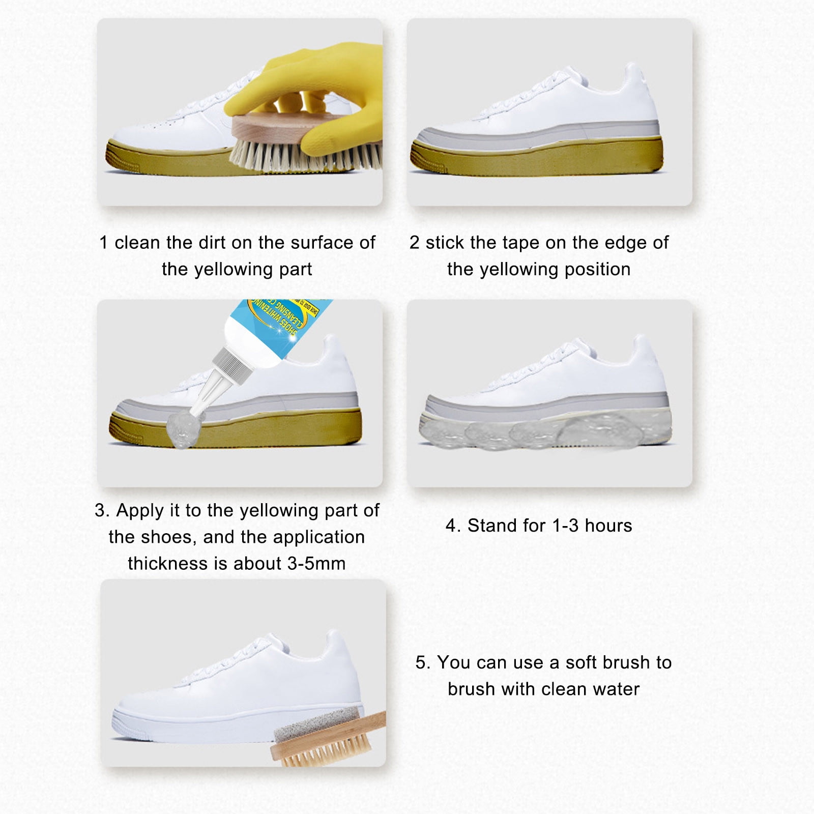 White Shoe Cleaner Shoe Cleaner Foam Spray Shoe Polish Foam Type