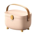 thumbnail image 1 of Boîte de Rangement pour Médicaments en Plastique Ovale, Organisateur de Kit d'Urgence à Grande Capacité et Double Couche avec Pieds Antidérapants, Verrou, Rotation à 360 Degrés, Coins Arrondis, 1 of 7