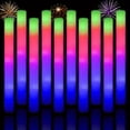 thumbnail image 4 of QJUHUNG 30/50/84/100PCS Foam Sticks Bulk  LED Glow Sticks 3 Modes Colorful Flashing Sticks Light Up Cheer Tube In The Dark Glowing Baton Wands For Halloween Raves Party Christmas Wedding, 4 of 7