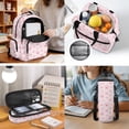thumbnail image 2 of KUIFORTI Pink Cat Paw Print Kids Backpack Set 4Pcs School Supplies with Lunch Box Pencil Pouch Water Bottle Sleeve for Elementary Primary Middle School Daily Use, 2 of 7