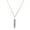 Silver, variant on Women's Stainless Steel Tassel Necklace (2mm) - 22"